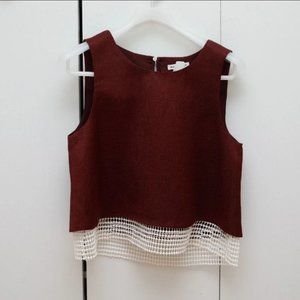 Club Monaco Burgundy Top